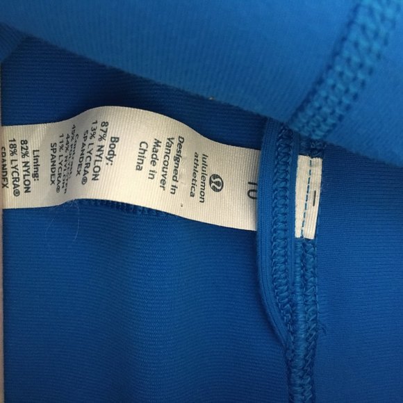 Lululemon Daily Yoga Striped Blue Full Zip Jacket - Picture 6 of 8